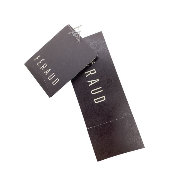 NWT Féraud Blazer Women’s Size 8 Zip Up Sequin Trim Pockets V-Neck Off White - Picture 7 of 7